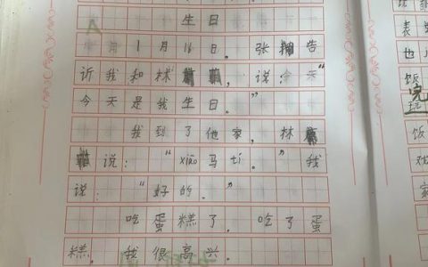 李晓明生日作文三年级300字，同学生日作文三年级300字！